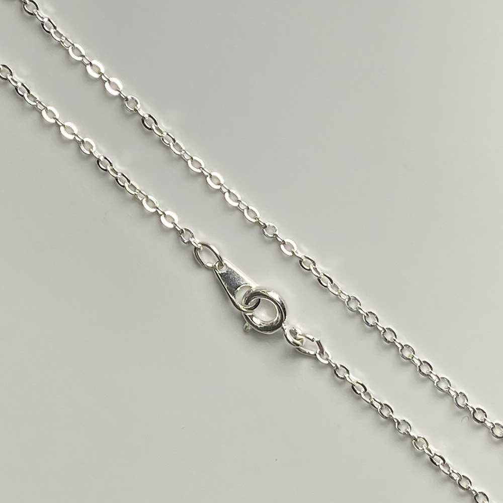 Silver Plate 18 Inch Fine 2x1.5MM Cable Chain Neckalce