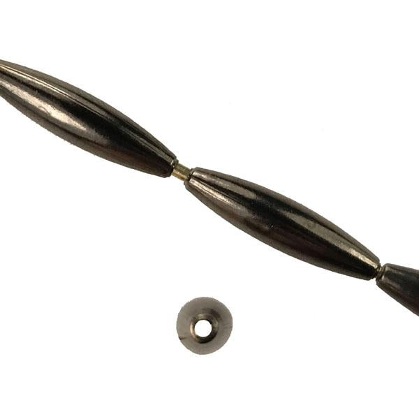 Nickel Silver Plate 19x5MM Oval