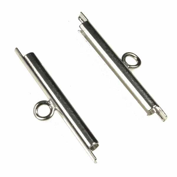 Silver Plate 20MM Miyuki Slide Tube