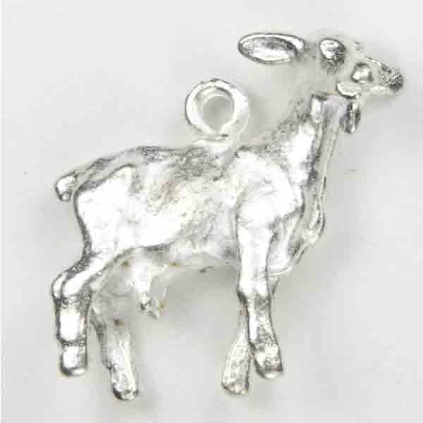 Silver Plate 22x18 Goat Of The Chinese Zodiac