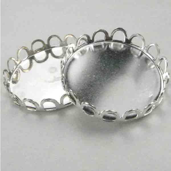 Silver Plate 23MM Bezel Setting