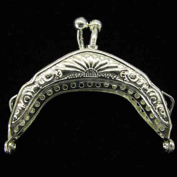 Silver Plate 2 Inch Handbag Purse Frame