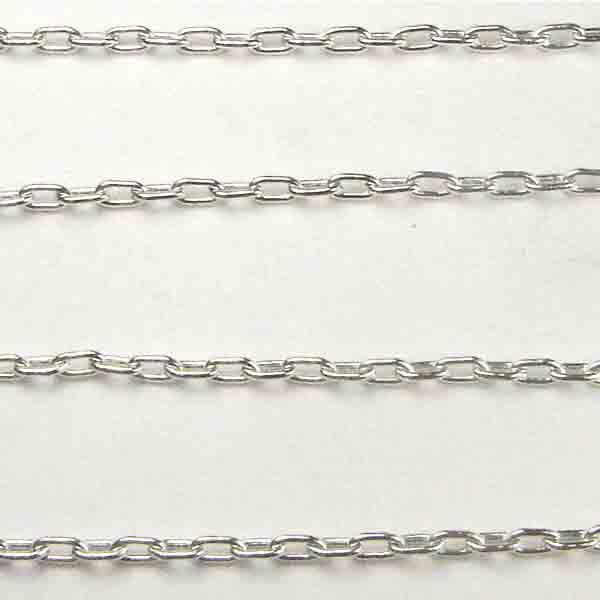 Silver Plate 3x2MM Soldered Cable Chain