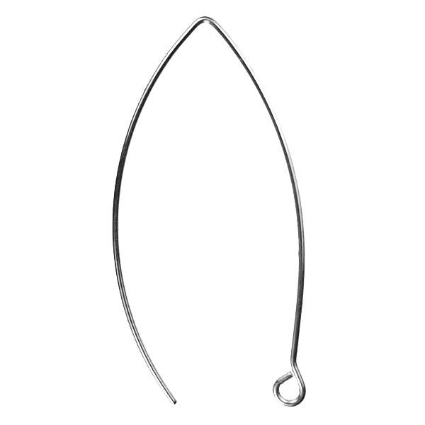 Silver Plate 45x18MM Fancy Earwire