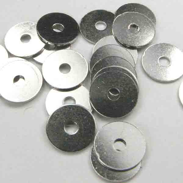 Silver Plate 4MM Thin Disk Spacer