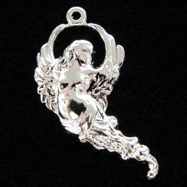 Silver Plate Right Facing 28X15MM Angel