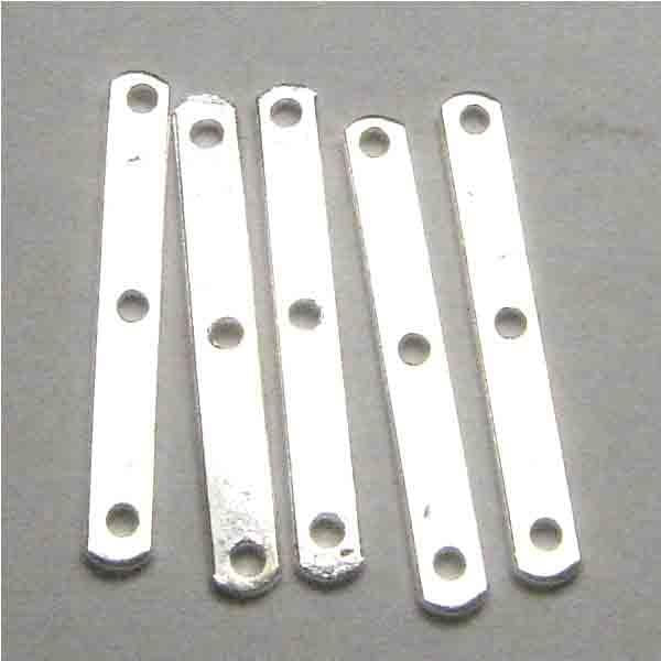 Silver Plate Spacer Bar 3 Hole