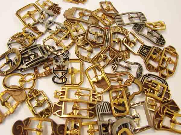 Small Antiqued Art Deco Buckle