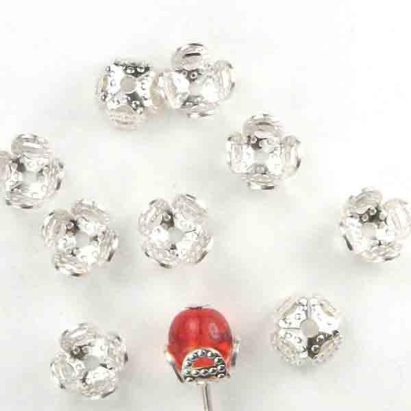 Sterling 6MM Filigree Cap