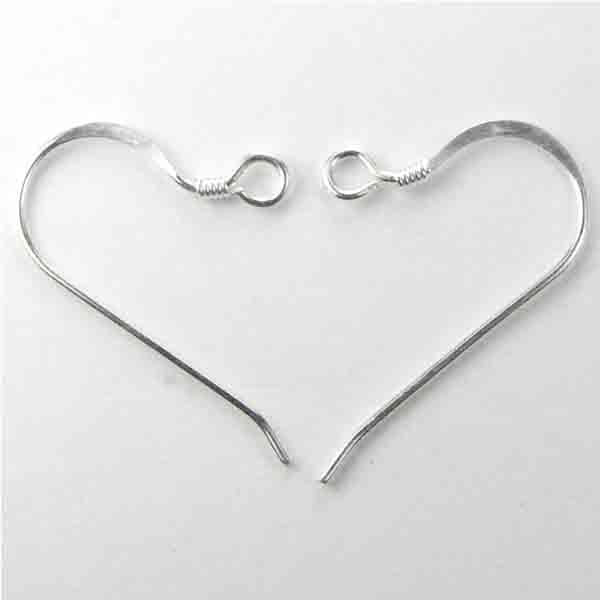 Sterling Silver 14MM French Earwire With Coil
