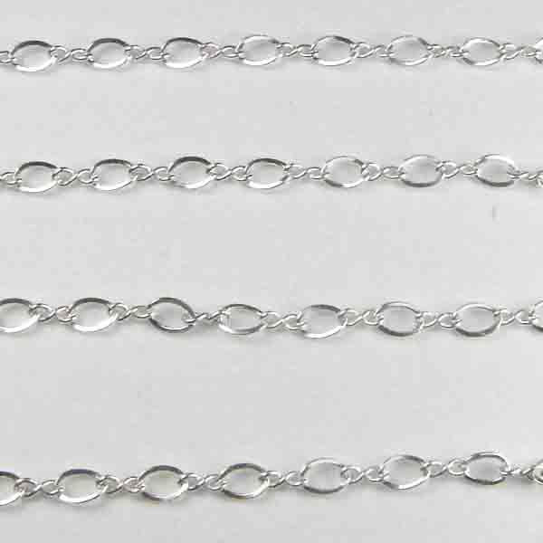 Sterling Silver 2MM Elongated Figure 8 Chain