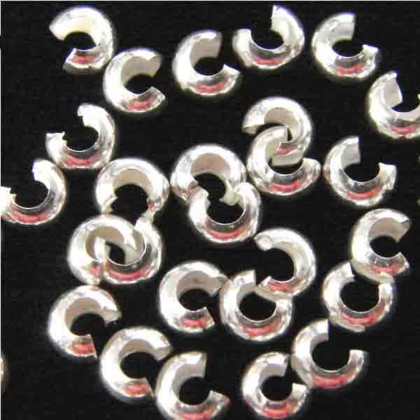 Sterling Silver 3.2MM Crimp Cover