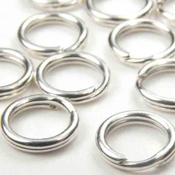 Sterling Silver 6MM Split Ring
