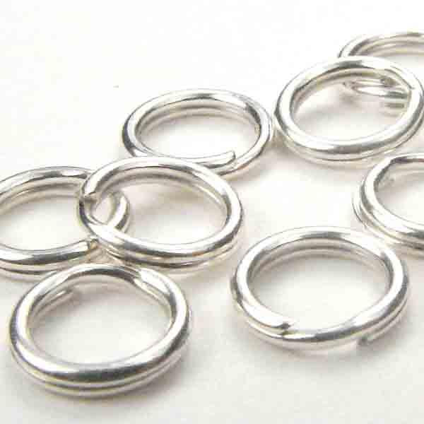 Sterling Silver 8MM Split Ring