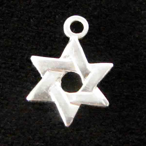 Sterling Silver 11x8MM Star Of David