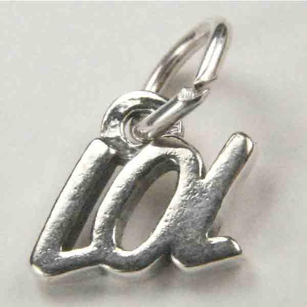 Sterling Silver LOL 10mm Text