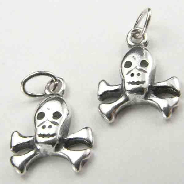 Sterling Silver Skull & Cross Bones