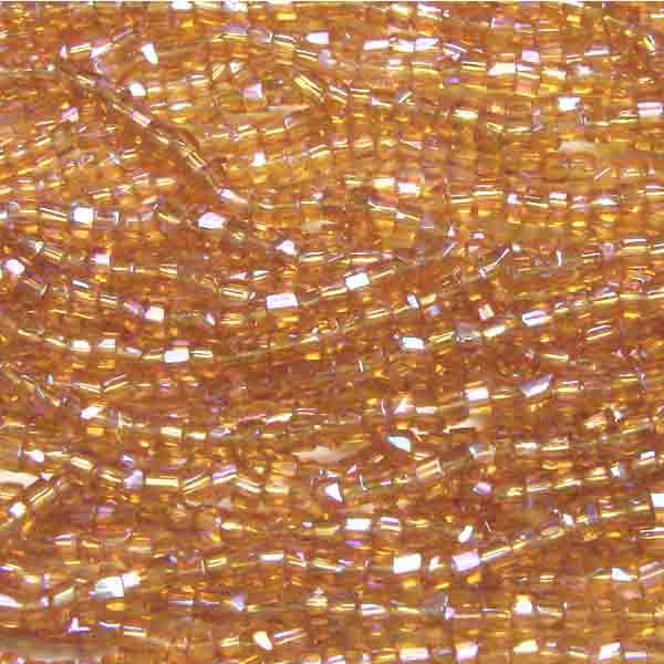 Topaz AB Seed 9/0 3 Cut Seed Bead