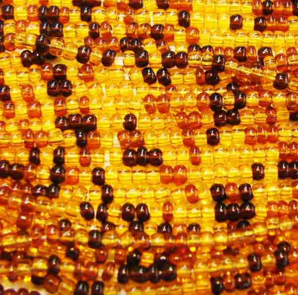 Transparent Tortoise 11/0 Seed Bead
