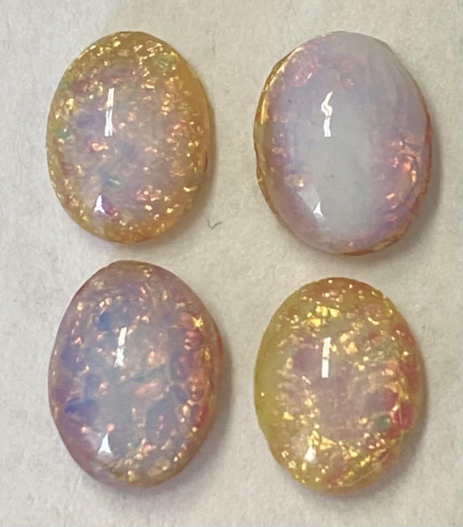 Vintage 8x6MM Fire Opal Cabochon