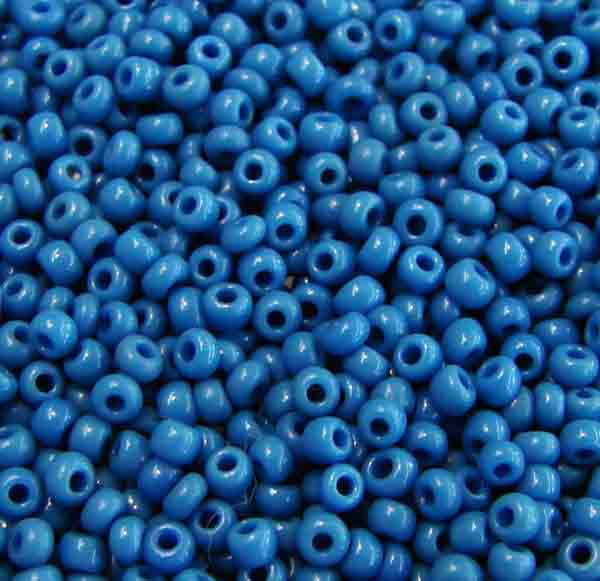 Vintage Dark Blue Turquoise 11/0 Seed Bead