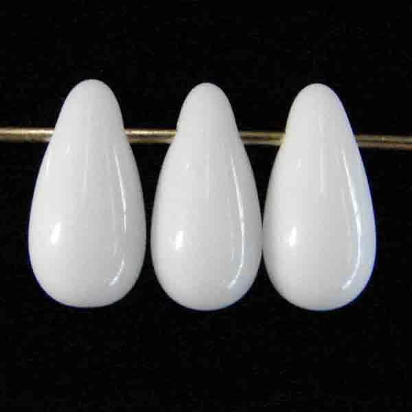 White 10x6MM Tear